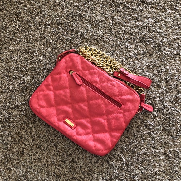 Aldo Bags Aldo Coralpink And Gold Crossbody Purse Poshmark